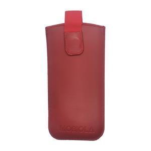 Vysouvací pouzdro pro MOBIOLA MB2400, MB3200i, MB4280 kožené, červené