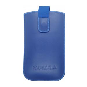 Vysúvacie puzdro pre MOBIOLA MB3020, kožené, modré