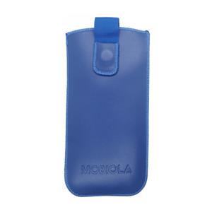 Vysúvacie puzdro pre MOBIOLA MB610, MB900, MB3120, MB3120i, MB4120 kožené, modré