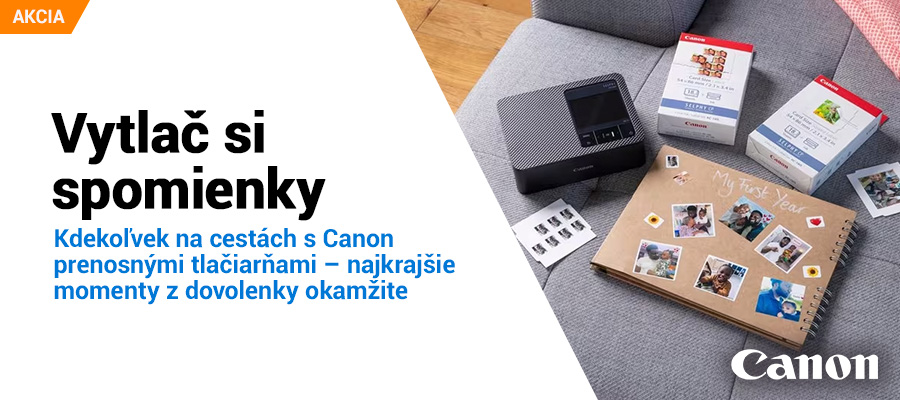Vytlač si spomienky kdekoľvek s vreckovými tlačiarňami Canon