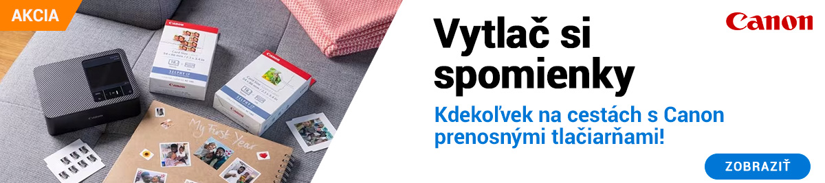 Vytlač si spomienky kdekoľvek s vreckovými tlačiarňami Canon