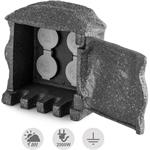 Waldbeck Power Rock Remote, záhradná zásuvka, sivá