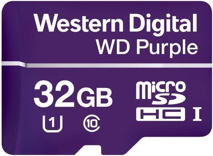 WD PURPLE 32GB microSDHC, Class 10