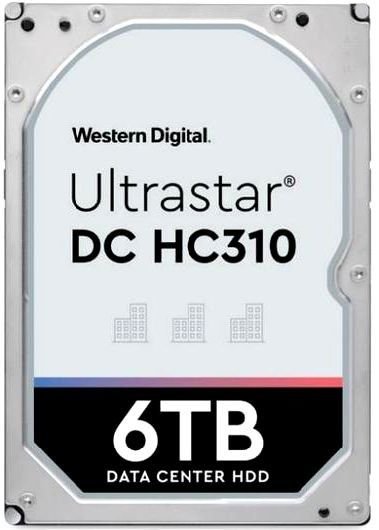 WD UltraStar DC HC310 512E, 6 TB, 3,5" HDD