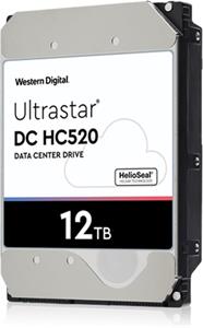 WD Ultrastar DC HC520 HUH721212ALE604 - Pevný disk - 12 TB - interní - 3.5" - SATA 6Gb/s - 7200 ot/min. - vyrovnávací paměť: 256 