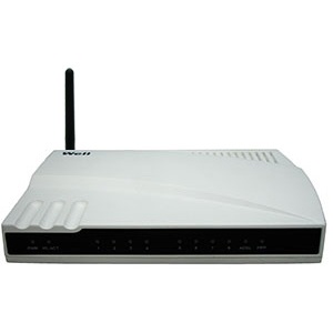 WELL PTI-1605G ADSL2/2+ WiFi router 54Mb/s, 8x LAN