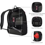 Wenger Carbon Pro Compact, batoh na notebook a tablet, 14", čierny