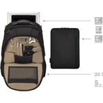 Wenger Carbon Pro Compact, batoh na notebook a tablet, 14", čierny