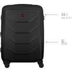 Wenger Prymo, cestovný kufor, veľkosť M, čierny