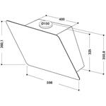 Whirlpool AKR 037 G BL, odsávač pár