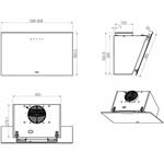 Whirlpool AKR 039 G BL, komínový odsávač pár