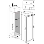 Whirlpool ARG 180702, vstavaná chladnička