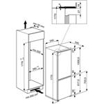 Whirlpool ART 6503/A+, vstavaná kombinovaná chladnička