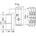 Whirlpool ART 6611/A++, vstavaná kombinovaná chladnička
