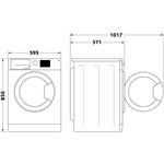 Whirlpool FFB 7469 WV EE, práčka predom plnená