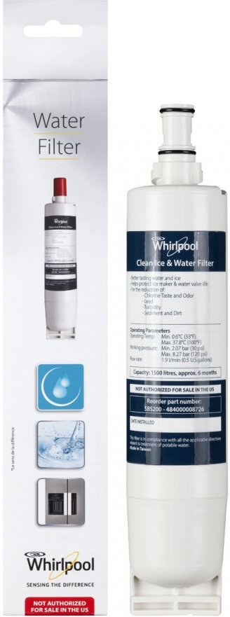 Whirlpool SBS 200, vodný filter pre SBS chladničky