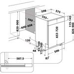 Whirlpool WBO 3O33 PL X, vstavaná umývačka, nerez