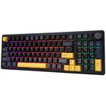 White Shark EXCALIBUR, herná bezdrôtová mechanická klávesnica, US, KTT Wine Red switch, čierna