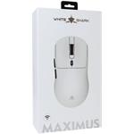 White Shark MAXIMUS, bezdrôtová herná myš, biela