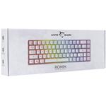 White Shark RONIN, herná membránová klávesnica, US, biela