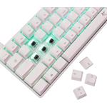 White Shark SHINOBI 2, herná mechanická klávesnica, US, hnedé switch, biela