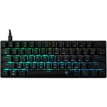 White Shark SHINOBI 2, herná mechanická klávesnica, US, hnedé switch, čierna, (rozbalené)