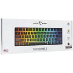 White Shark SHINOBI 2, herná mechanická klávesnica, US, hnedé switch, čierna, (rozbalené)