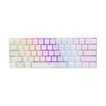 White Shark SHINOBI GK-2022-B, mechanická herná klávesnica, US, hnedé spínače, biela