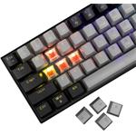 White Shark WAKIZASHI 2, herná mechanická klávesnica, US, červené spínače, čierno-šedá