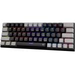 White Shark WAKIZASHI 2, herná mechanická klávesnica, US, červene spínače, šedo-čierna