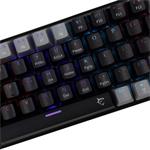 White Shark WAKIZASHI 2, herná mechanická klávesnica, US, červene spínače, šedo-čierna