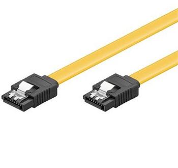 Wiretek Kabel SATA datový 6Gb/s, 30cm se zámečkem