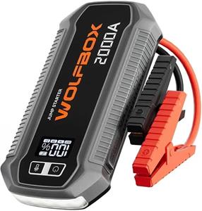 Wolfbox MegaVolt 12, jump starter, 16 000 mAh, 2 000 A