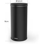 Xavax Barista, dóza na kávové/čajové kapsuly a iné, kovová, matná čierna