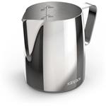 Xavax Barista, kanvička na prípravu mliečnej peny, s perom pre Latte Art, 600 ml, nerez, strieborná