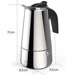 Xavax Barista, moka kanvička (koťogo), 4 šálky, 200 ml, ušľachtilá oceľ, strieborná