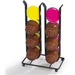 Xavax Barista stojan/držiak na 16 kapsúl Dolce Gusto/ Nespresso Vertuo, kovový, matný čierny