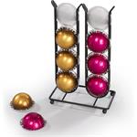 Xavax Barista stojan/držiak na 16 kapsúl Dolce Gusto/ Nespresso Vertuo, kovový, matný čierny