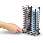 Xavax Barista, stojan/držiak na 26 kapsúl Tassimo, kovový, matný čierny