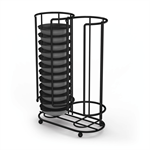 Xavax Barista, stojan/držiak na 26 kapsúl Tassimo, kovový, matný čierny