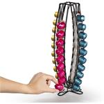 Xavax Barista stojan/držiak na 40 kapsúl Nespresso, kovový, matný čierny