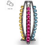 Xavax Barista stojan/držiak na 40 kapsúl Nespresso, kovový, matný čierny