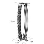 Xavax Barista stojan/držiak na 40 kapsúl Nespresso, kovový, matný čierny