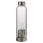 Xavax sklenená fľaša na nápoj, 500 ml, so sitkom a neoprénovým obalom