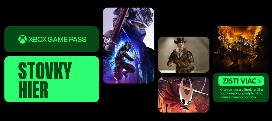 Xbox Game Pass - Stovky hier. Jedno predplatné.