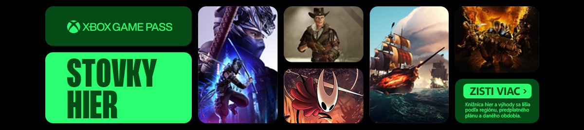 Xbox Game Pass - Stovky hier. Jedno predplatné.