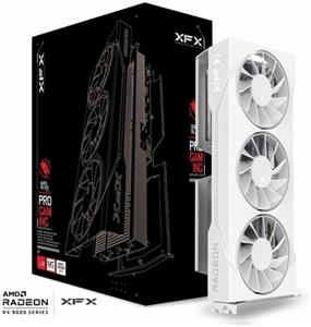 XFX Swift AMD Radeon RX 9060 XT OC 16GB GDDR6, triple fan, white