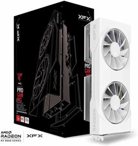 XFX Swift AMD Radeon RX 9060 XT OC 8GB GDDR6 Gaming edition, dual fan - white