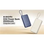 Xiaomi 33W Power Bank 20000mAh, béžová