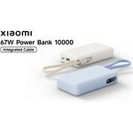 Xiaomi 67W Power Bank 10000, zabudovaný kábel, béžová
